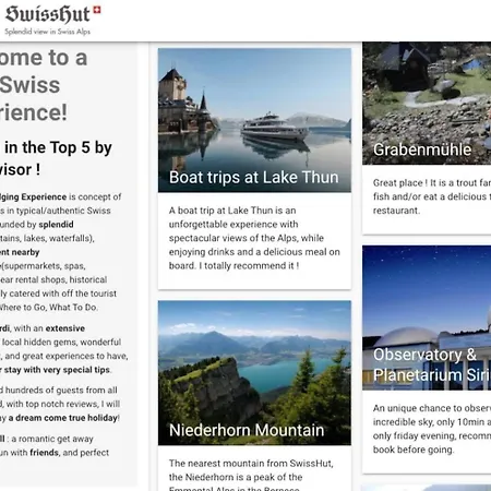 Concierge, Thun Alps Scenic Views By Swisshut